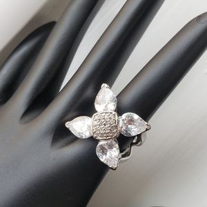 4 ct cz diamonds big gorgeous ring sz5